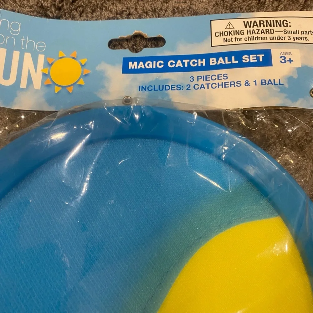 Blue & Pink,& Blue & Yellow Bring on the Sun Magic Catch Ball Set - 2 Pack